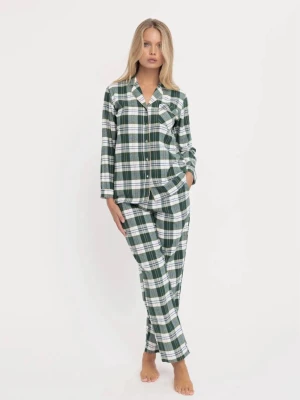 Grön, rutig julpyjamas!  - Säljer denna gröna, vita och guldiga rutiga julpyjamasen/pyjamasen från Twilfit by Change (underdel och överdel). Pyjamasen är endast använd ett fåtal gånger (2-3 ggr) och är i ett mycket bra skick. Pyjamasen är köpt i butik för 1 år sedan. Nypris är 1008 kr. Säljer nu för 300 kr men pris kan diskuteras. Den är i 100 % bomull och storlek S. 