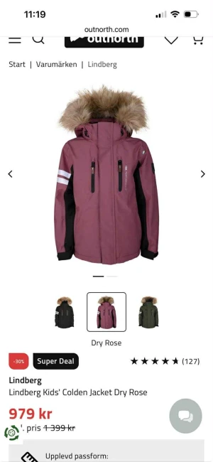 Lindberg vinterjacka med fuskpäls - Vinterjacka från Lindberg .