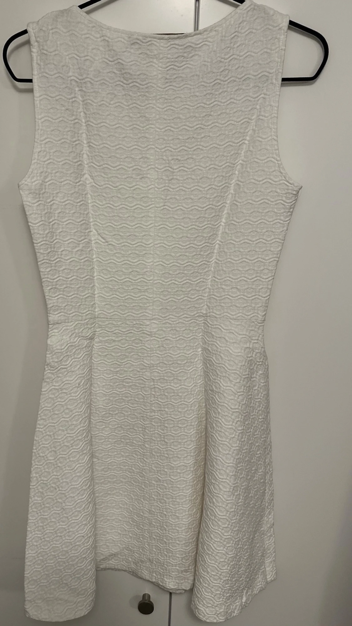 Vit kort klänning från Zara Basic - 1