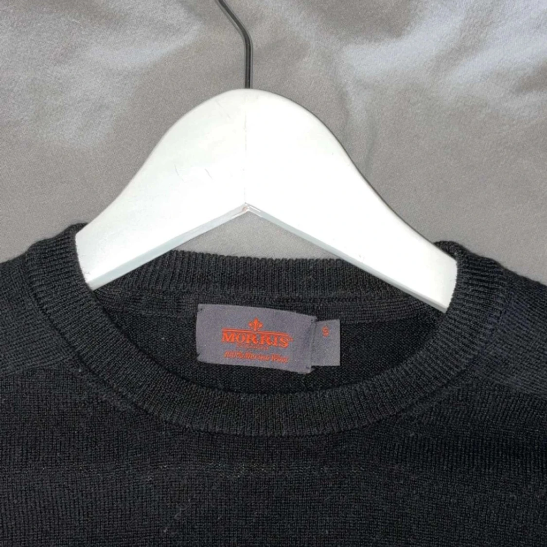 Svart merinoullströja från Morris - 1
