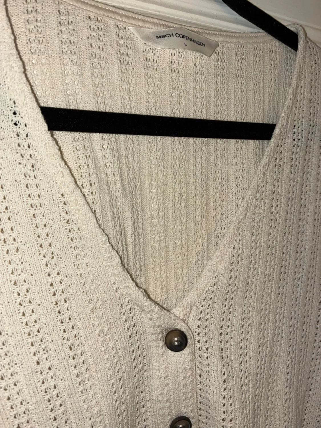 Beige/vit kofta från MSCH Copenhagen - 1
