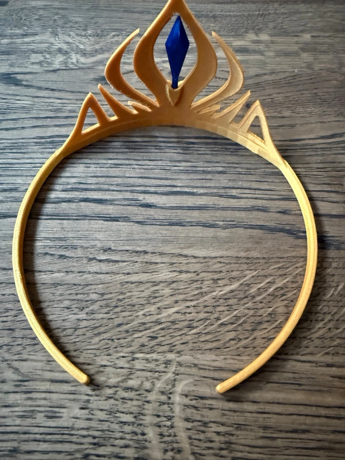 Elsa tiara i guld och blått - 2