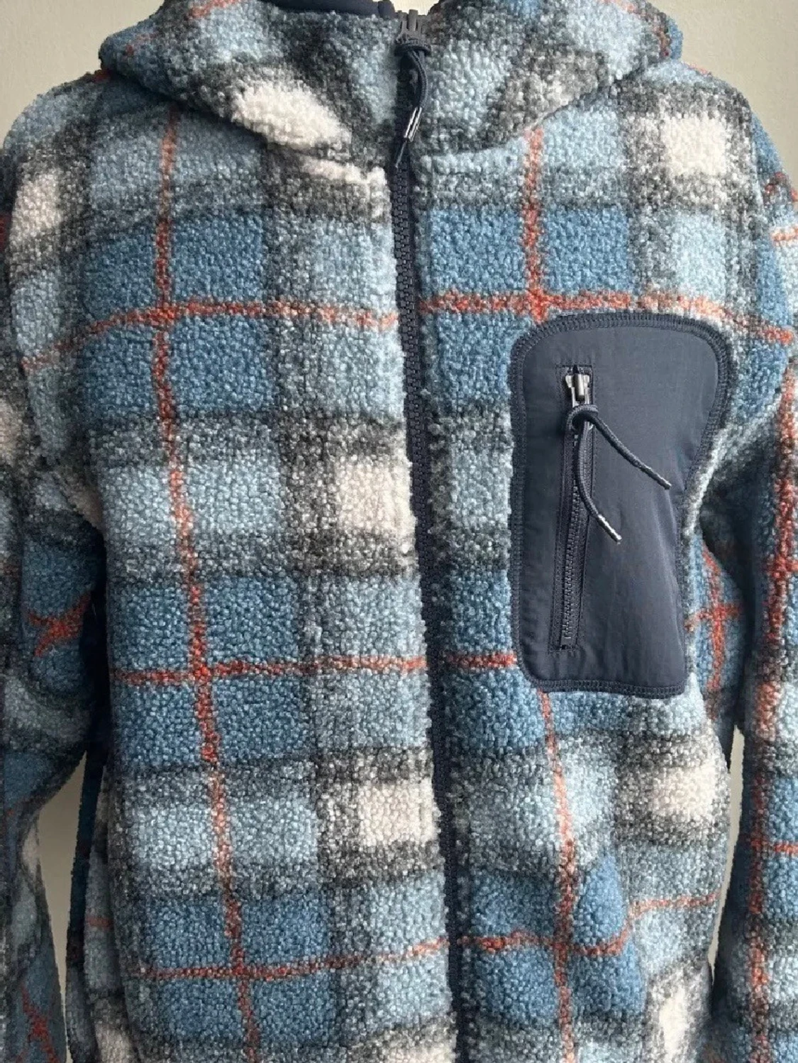 Rutig fleecejacka från JW Anderson x Uniqlo