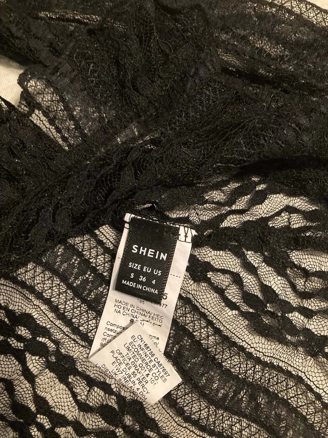 Svart spetskofta från SHEIN - 1