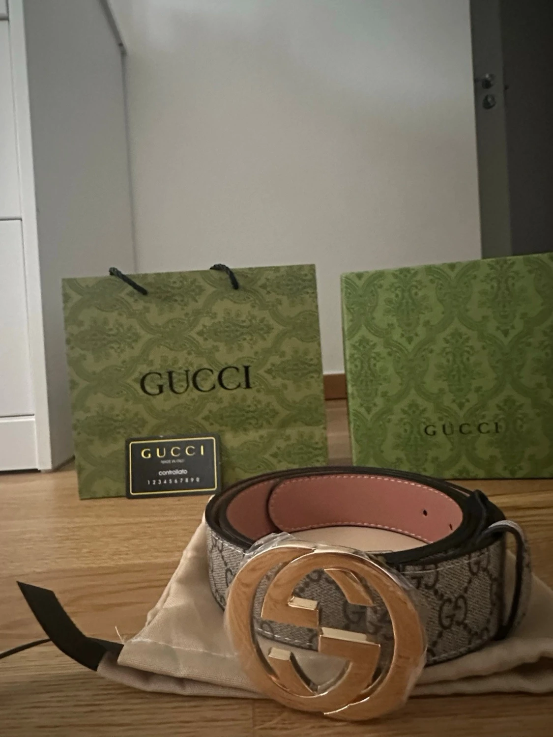  Supreme bälte med guldspänne - 2