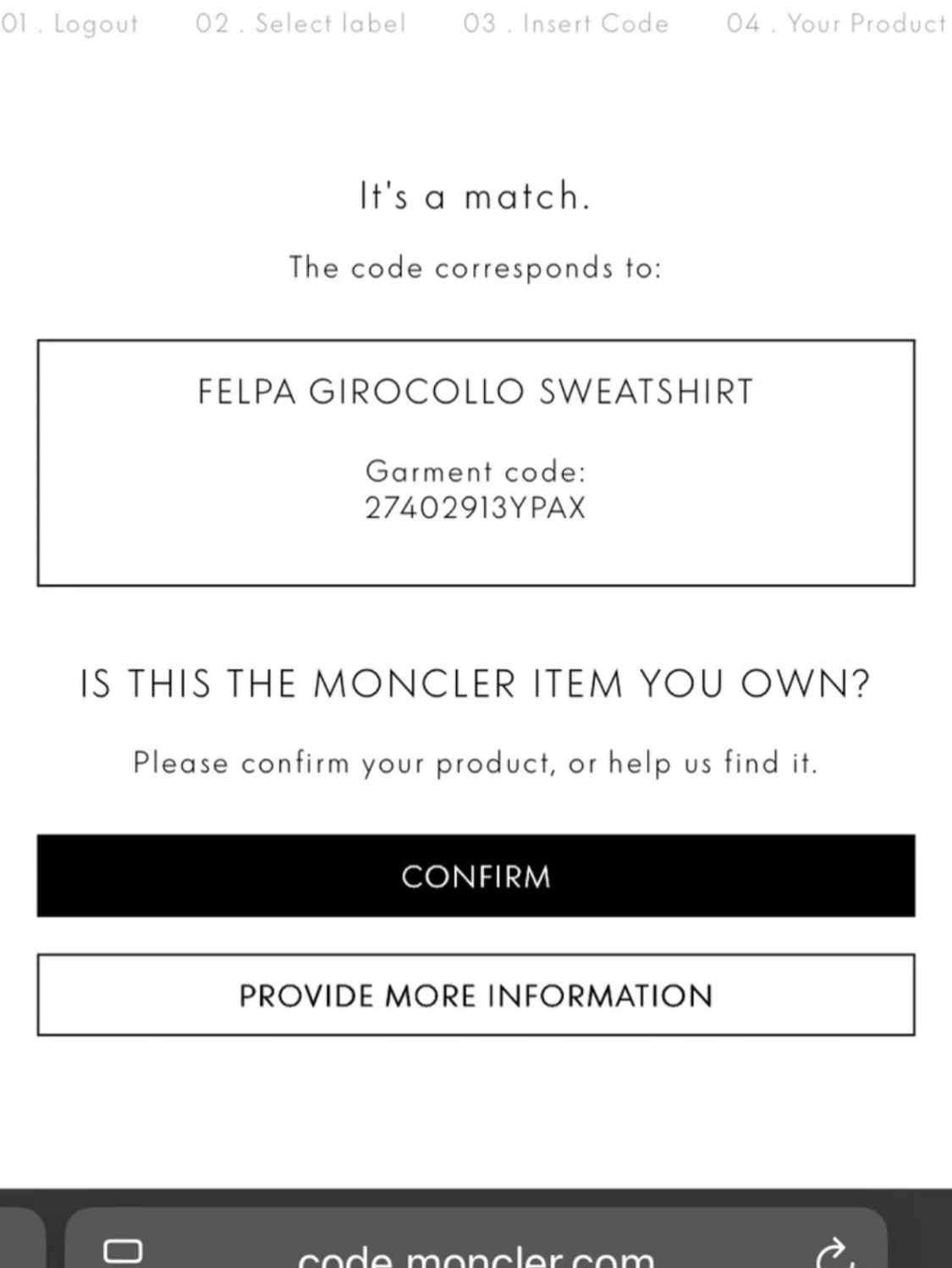 Svart sweatshirt från Moncler M - 6