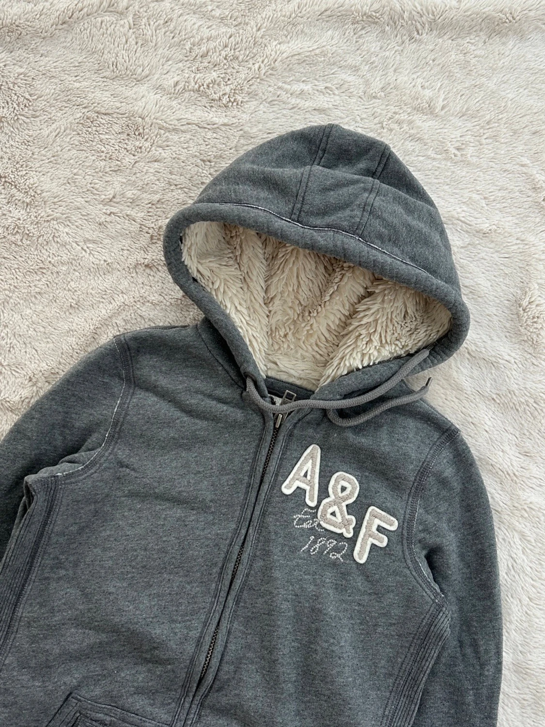 Abercrombie & fitch vintage zip med foder  - 2