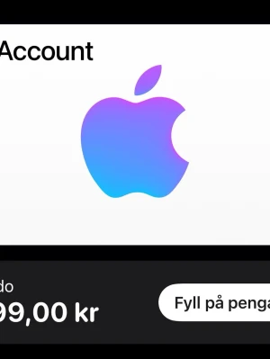 Apple pengar! - Pengar i ditt Apple id! Jag råkade sätta in förmycket och säljer nu 399kr som present kort! Detta säljs då för jag inte har användning för pengarna i spel 