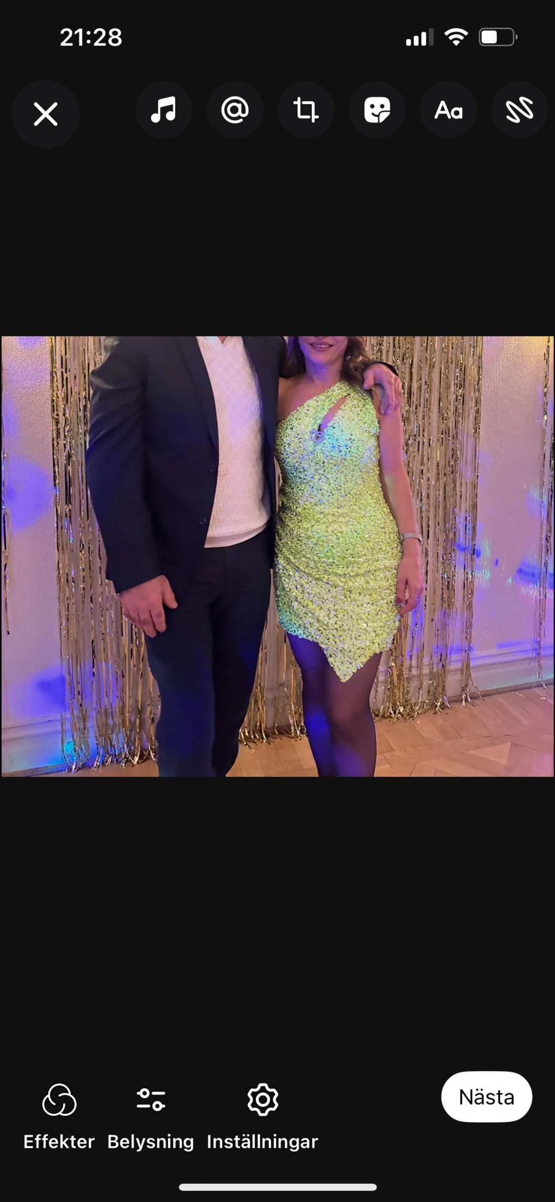 Limegrön paljettklänning Forever New - 4