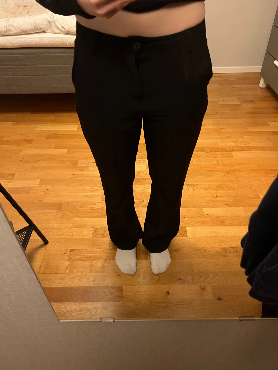 Svarta kostymbyxor från Lindex  - 1