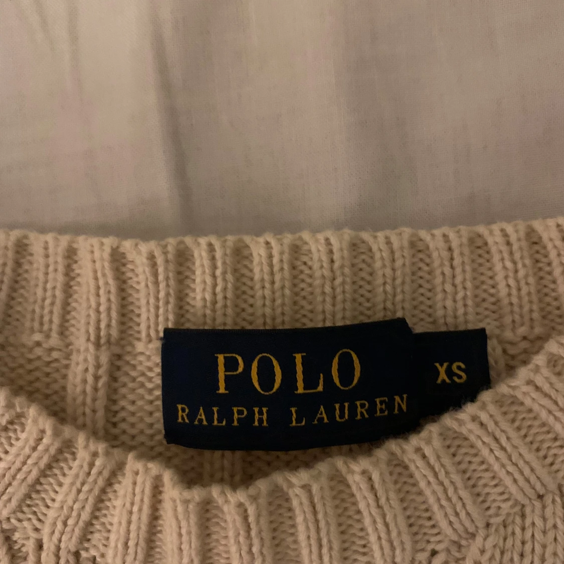 Beige stickad tröja Polo Ralph Lauren - 1