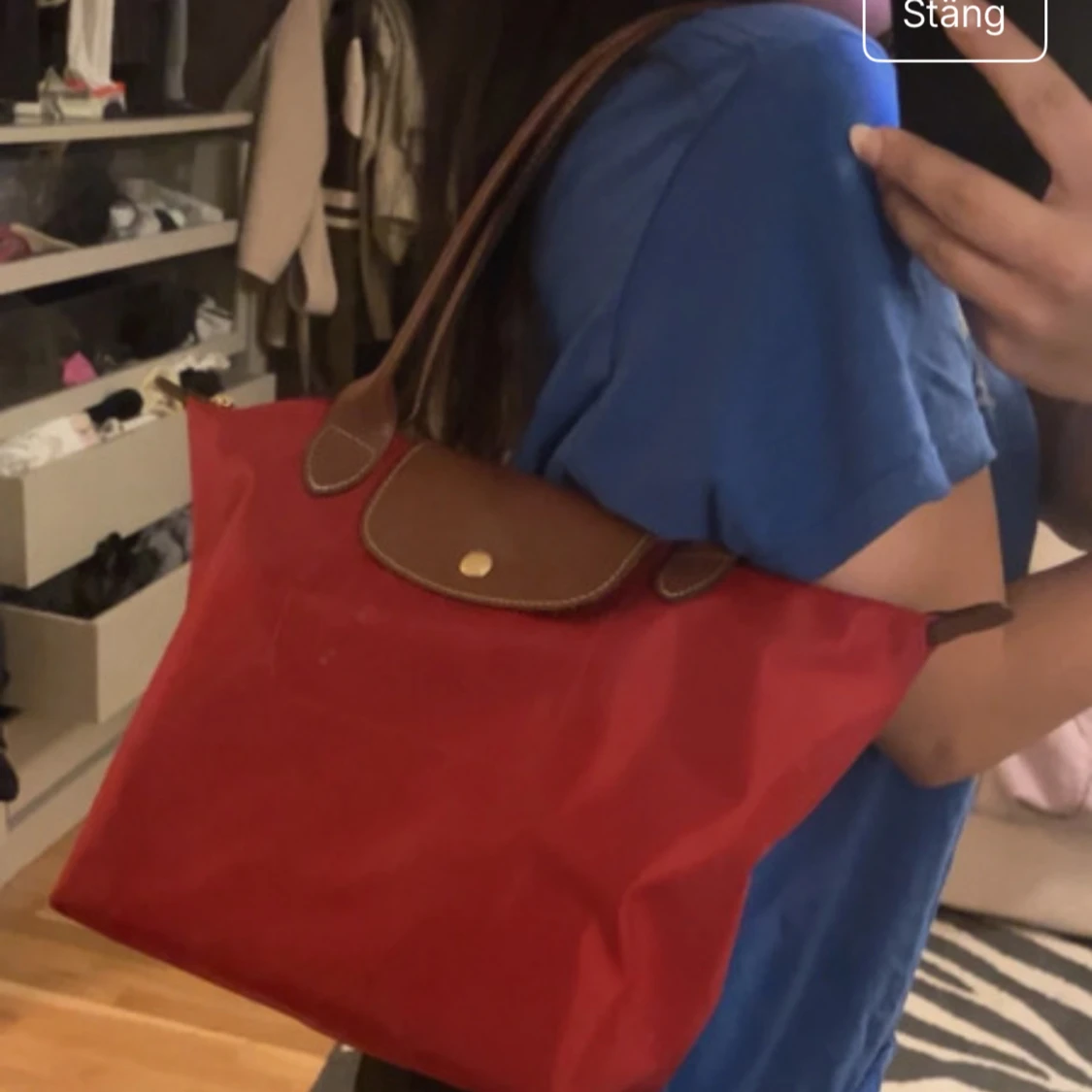 Röd handväska från Longchamp - 2