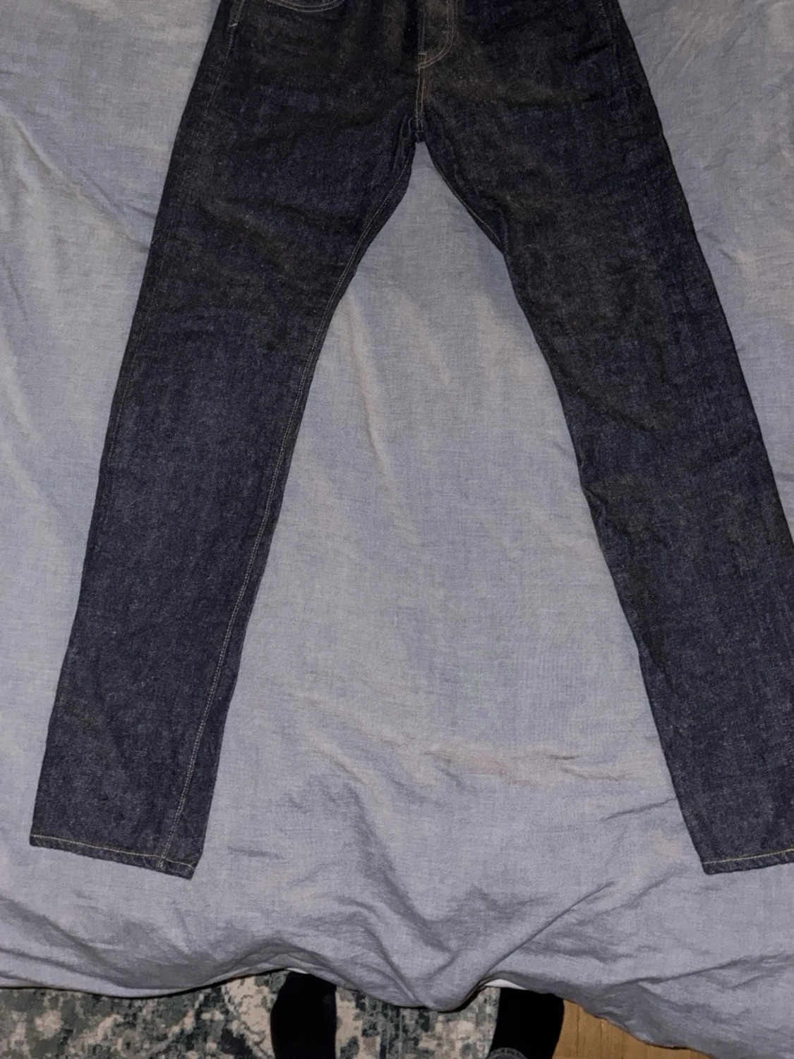 Mörkblå Samurai Jeans oanvända. - 1