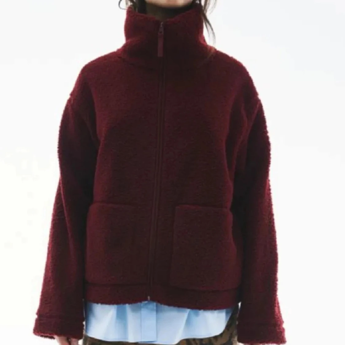 Teddyjacka vinröd  - 1