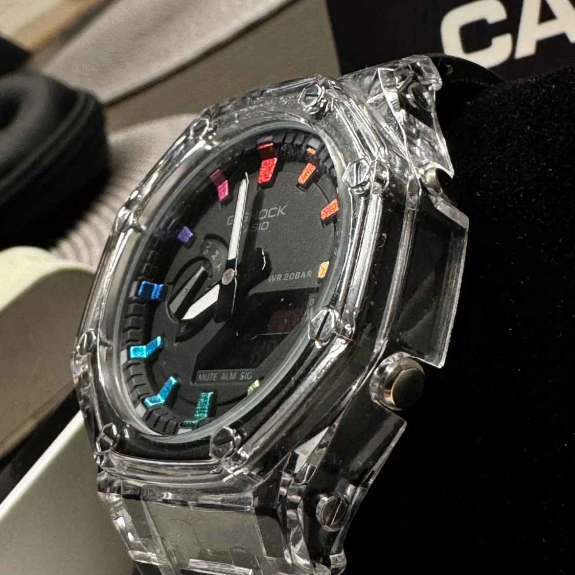 Casio G-Shock svart klocka - Rainbow - 1