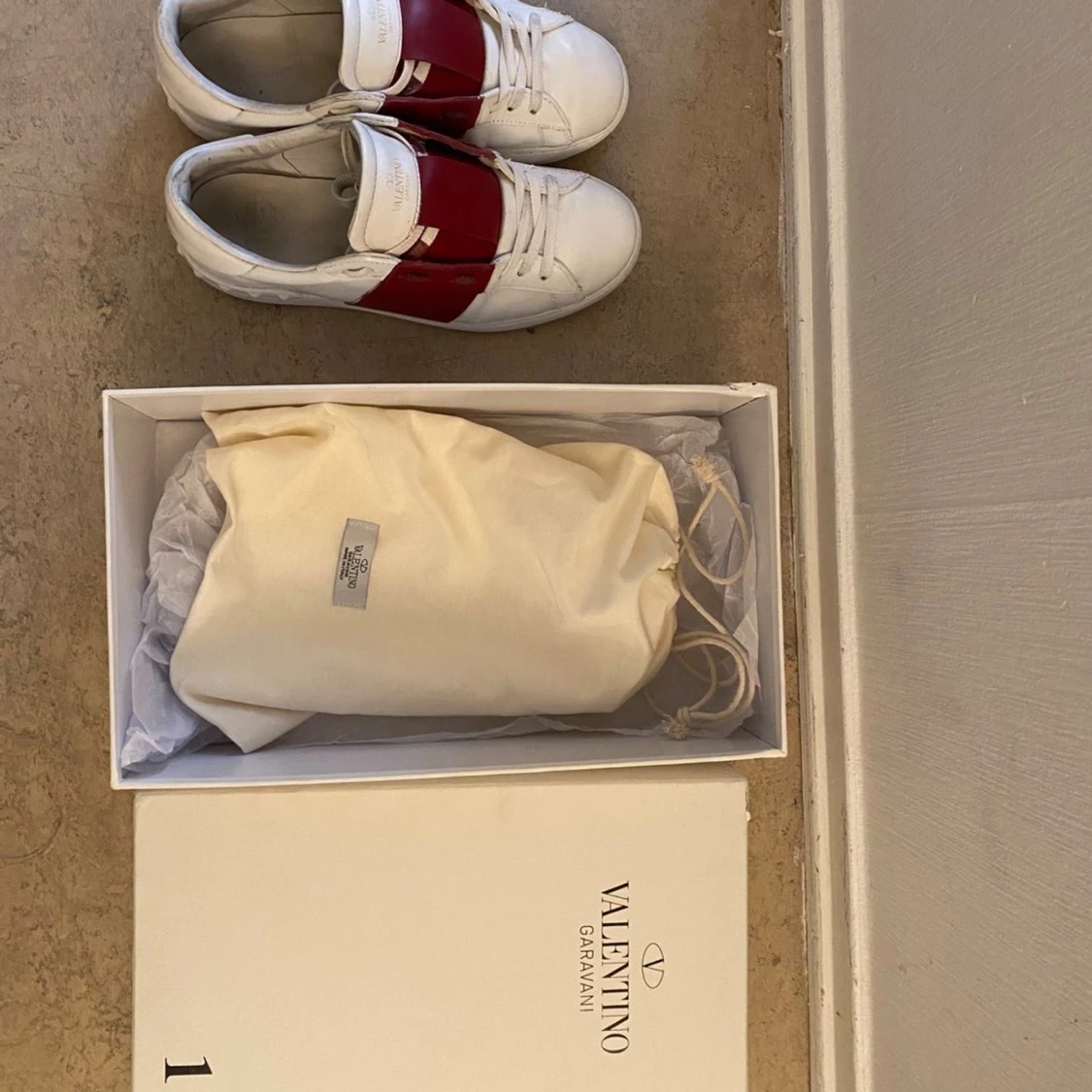 Valentino Garavani Open sneakers vit/röd - 3