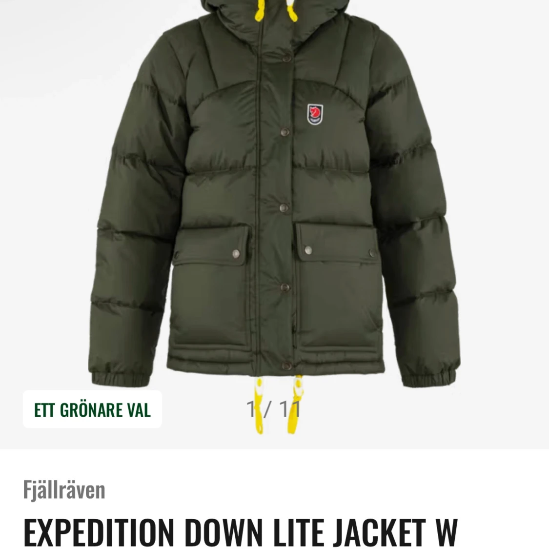 Grön Fjällräven Expedition dunjacka - 1