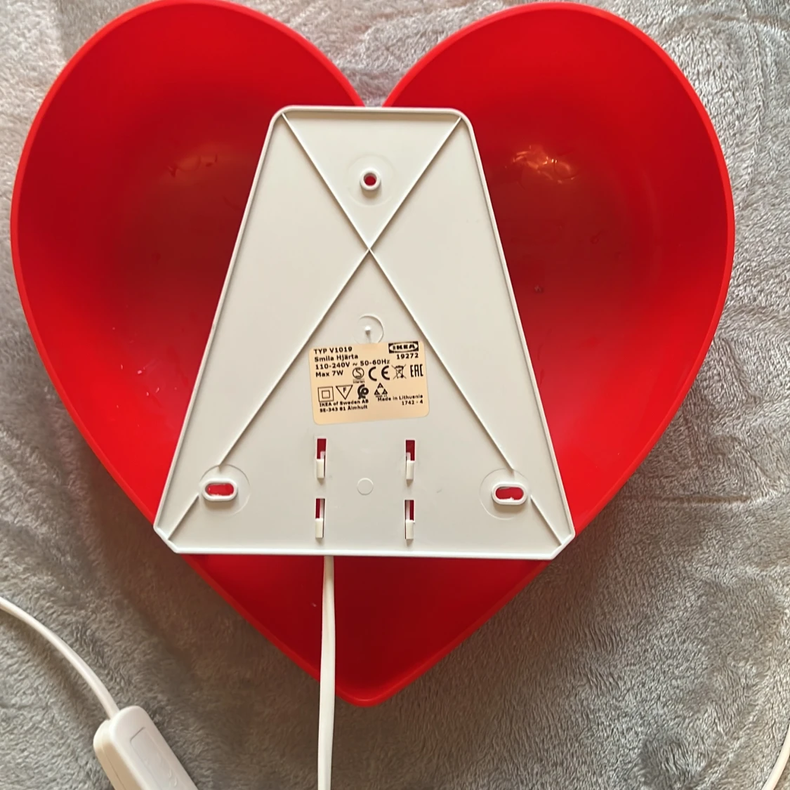 IKEA SMILA HJÄRTA Vägglampa - 1