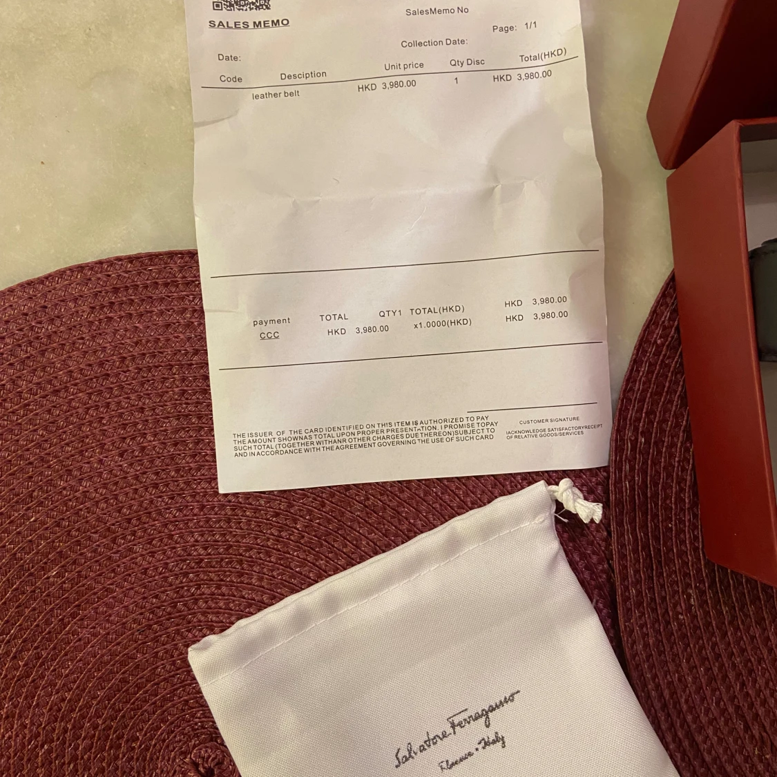 Salvatore Ferragamo svart/brunt skärp - 2