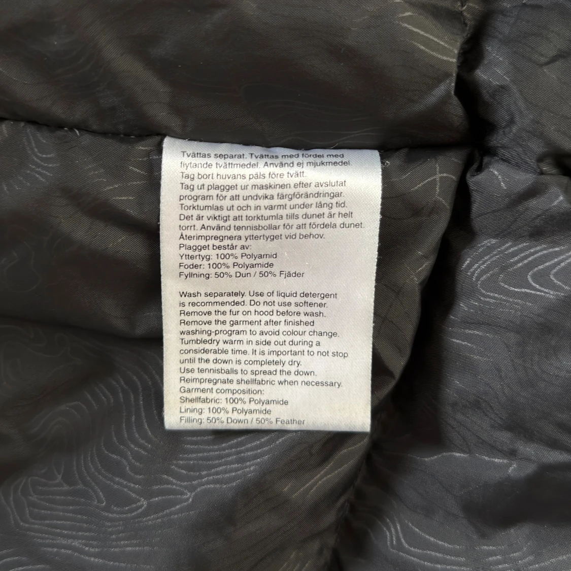 Svart dunjacka med huva från Everest - 3