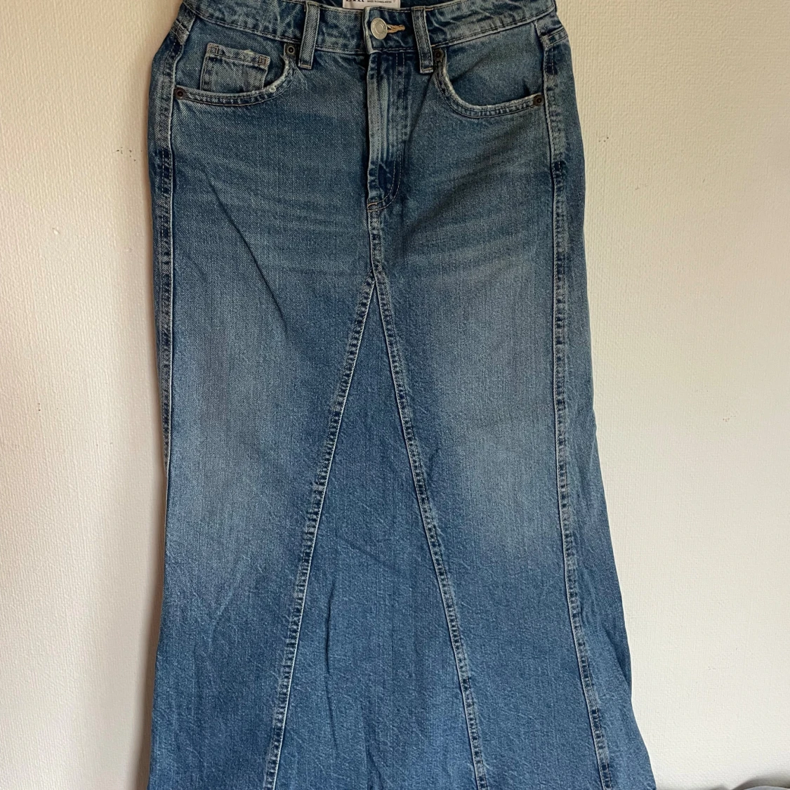 Blå denim kjol Zara 