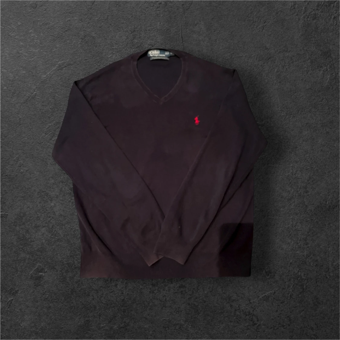 Svart v-ringad tröja från Ralph Lauren