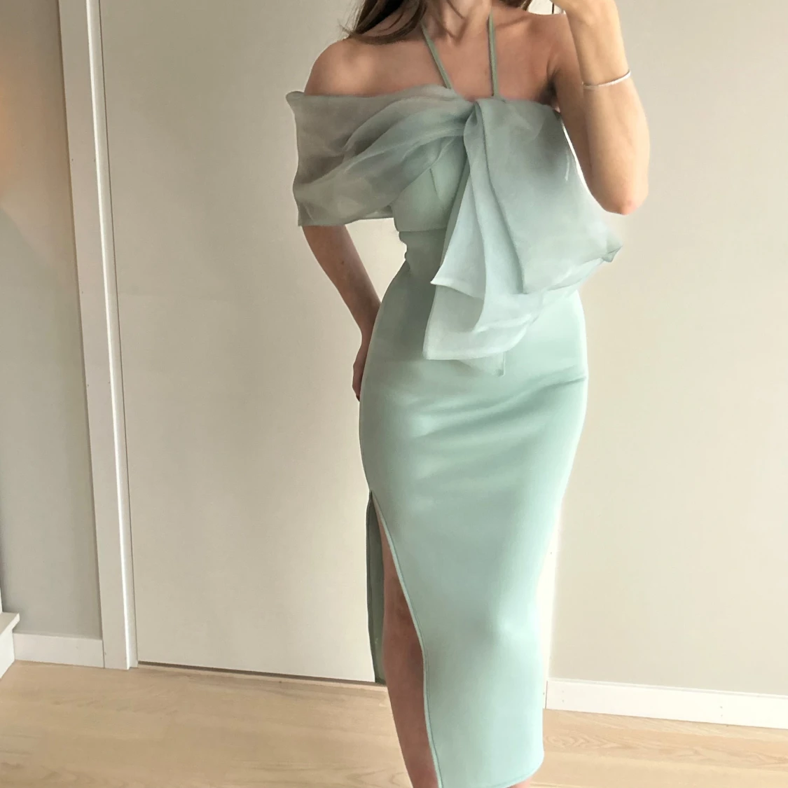 Grön festklänning - Asos