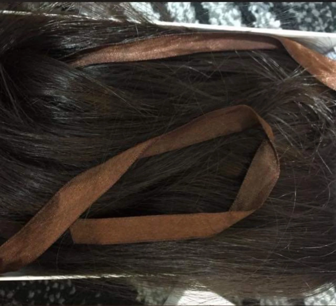 Mörkbrun clip-in hästsvans H&M - 4