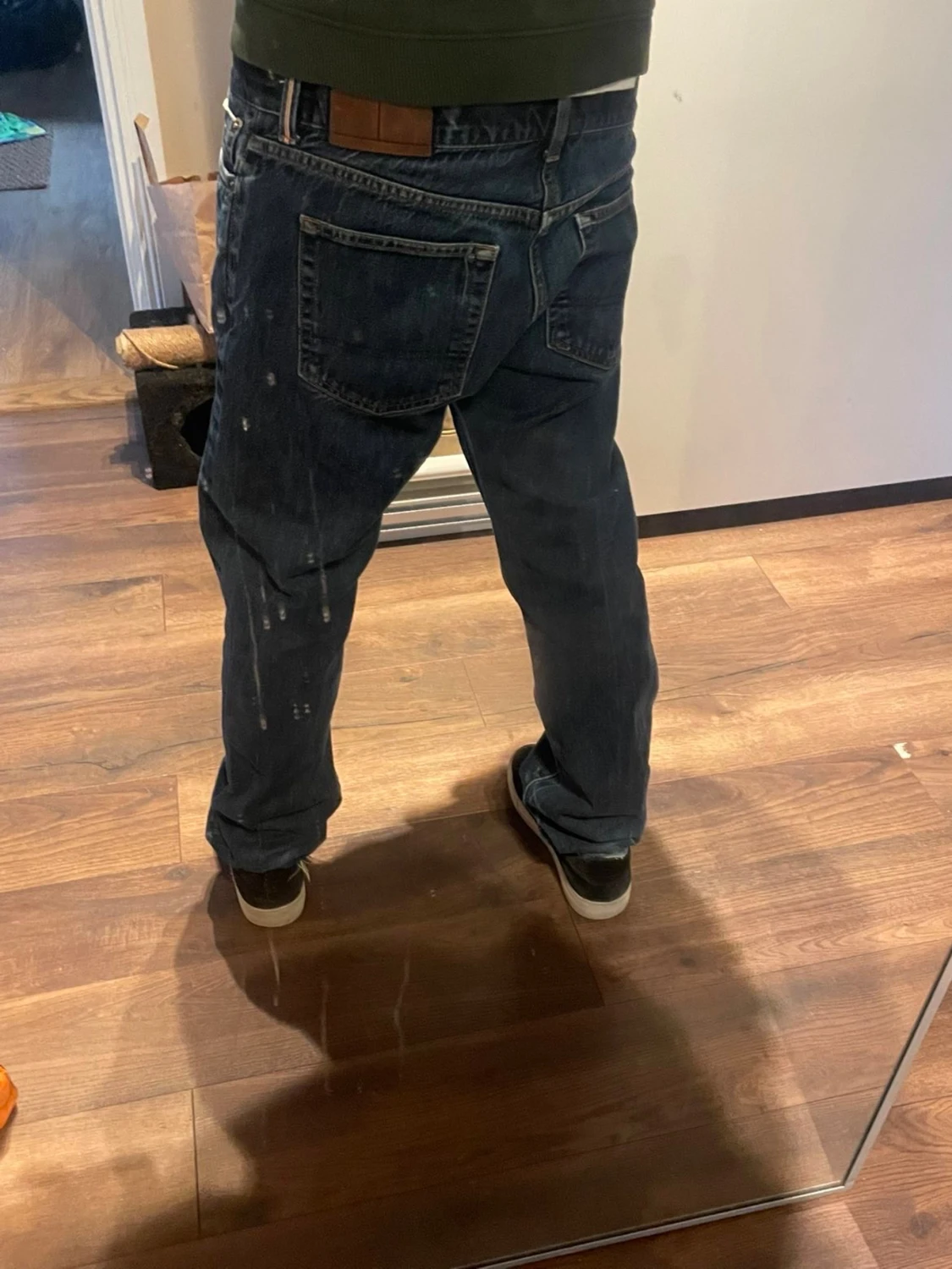 Tommy hilfiger  mörkblå baggy jeans - 2