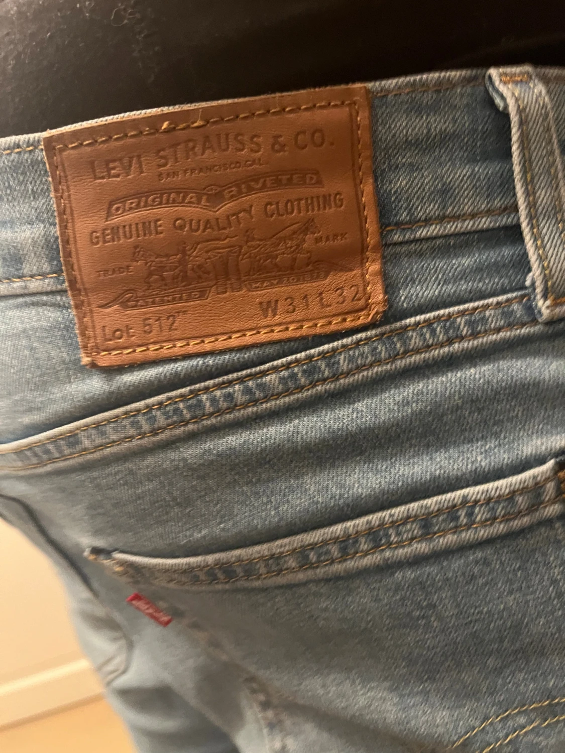 Levi's 512 ljusblå jeans W31 L32