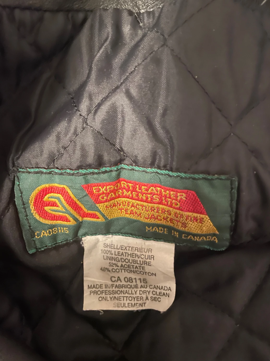 Svart skinnjacka Georgian College - 2