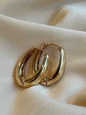 Guldplätterade örhängen  - Guldplätterade örhängen, oanvända✨