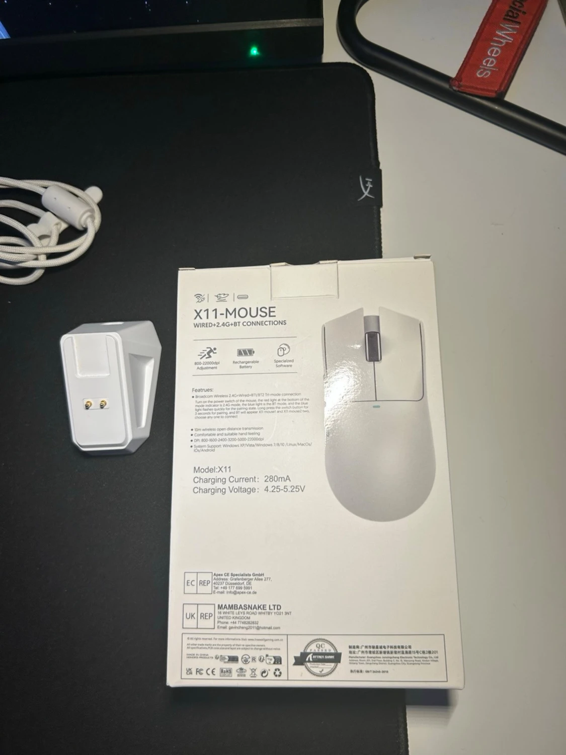 Attack Shark X11 gamingmus vit - 4