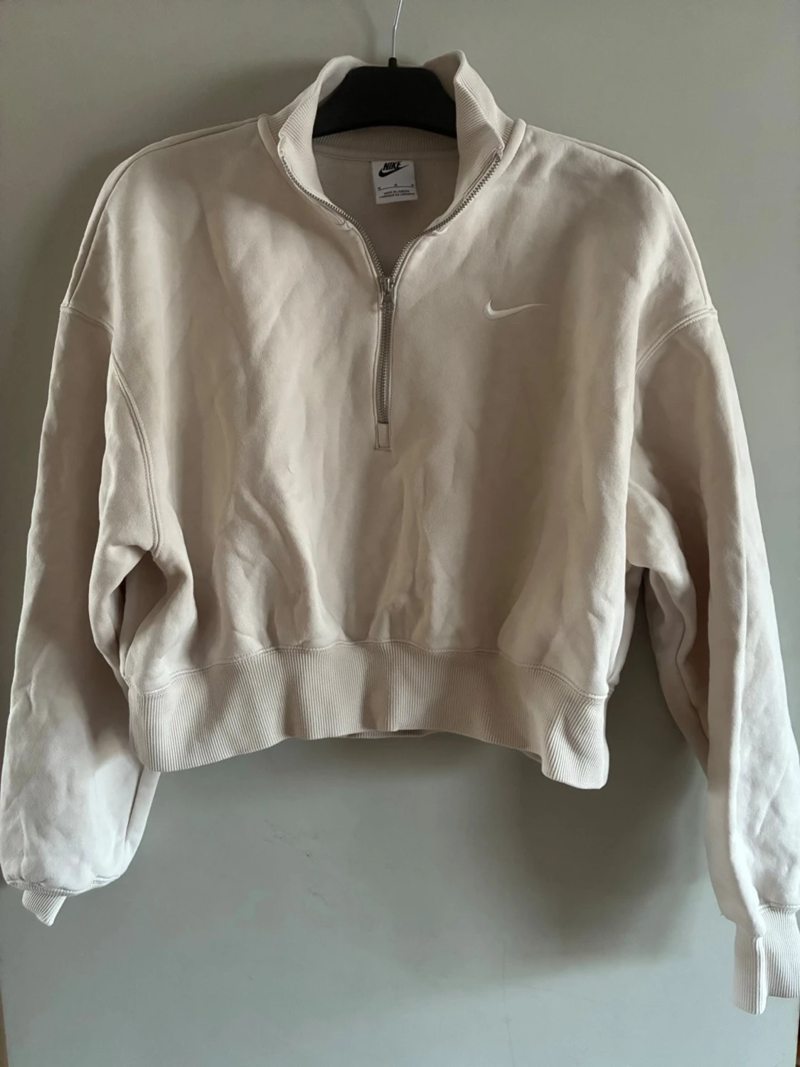 Beige halfzip hoodie från Nike