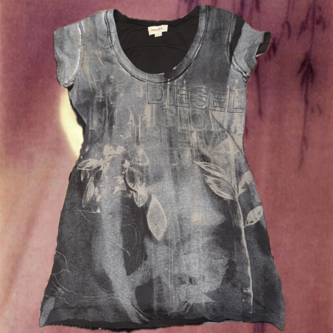 Svart och grå kortklänning/långtröja från Diesel