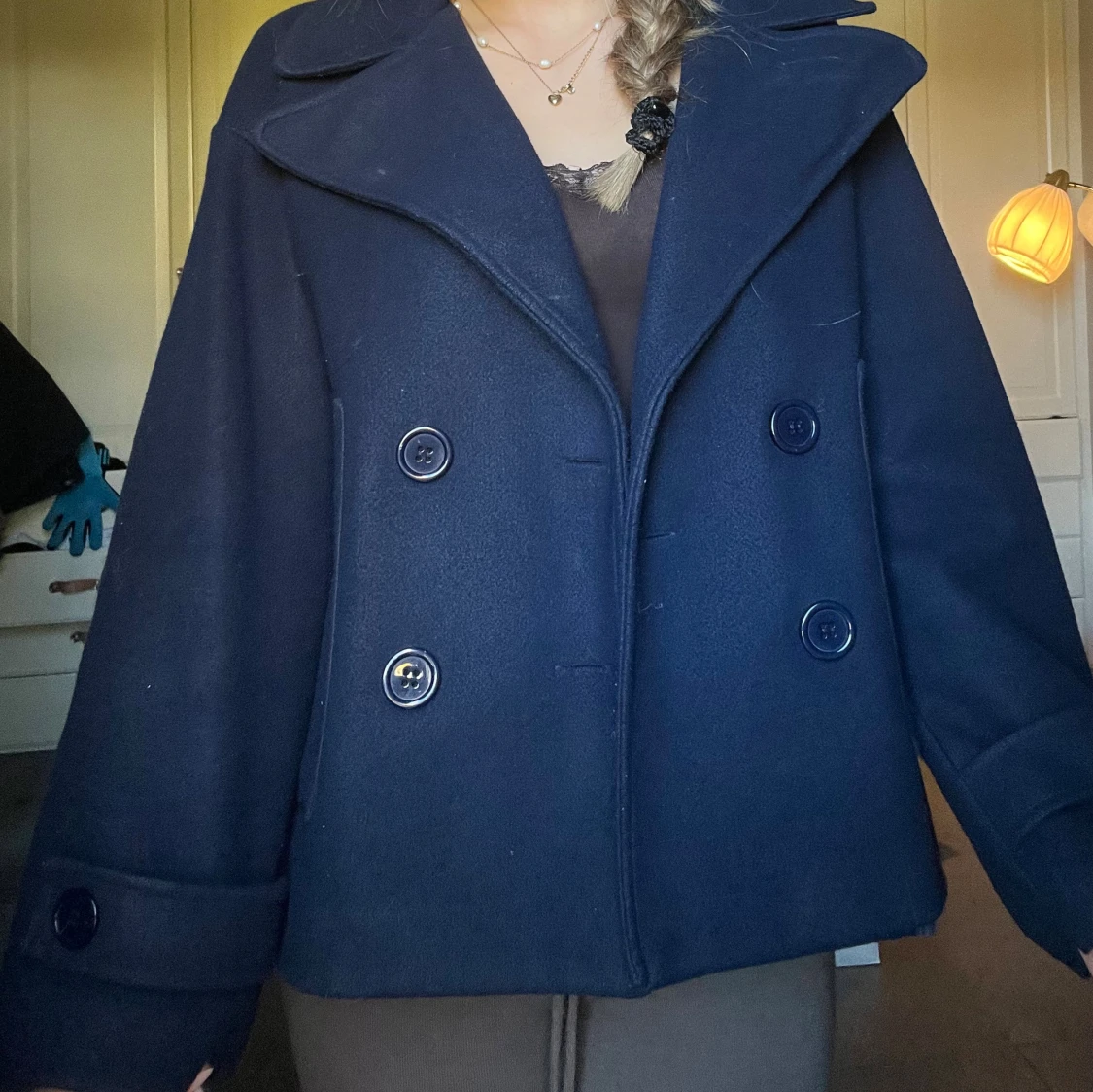 Mörkblå kappa design by si - 1