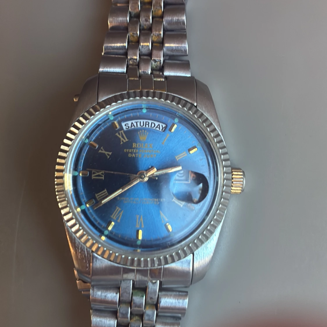 Rolexdatejust blå urtavla stål/guld - 3