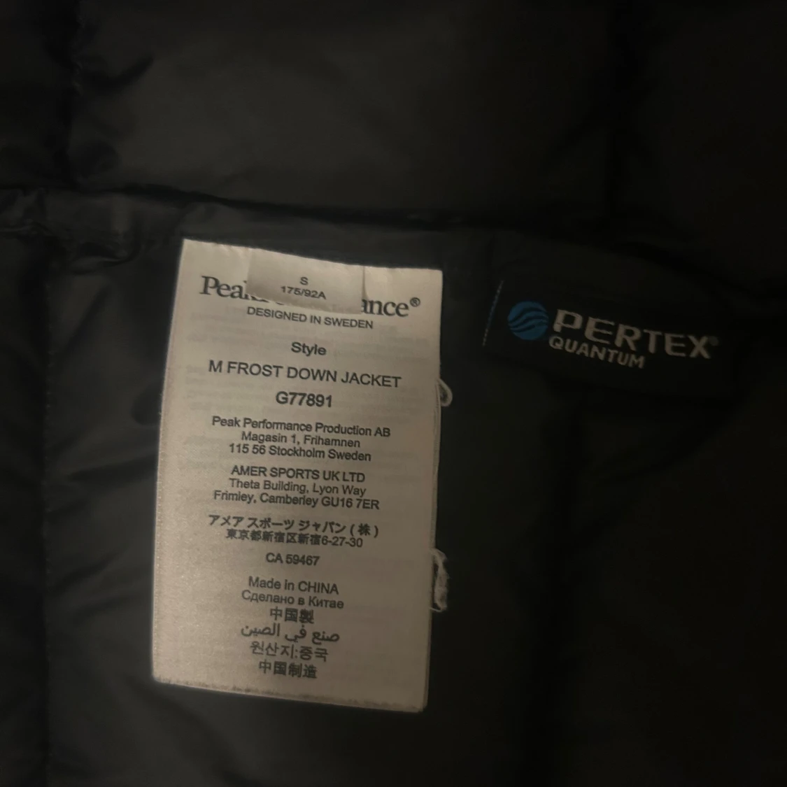 NY Peak Performance Vinterjacka - 2