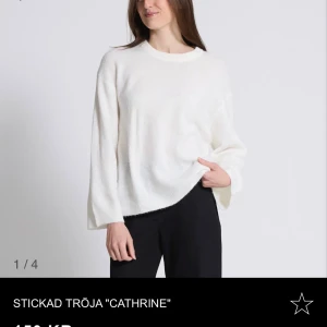 Vit stickad tröja från 157 - Mysig vit stickad tröja från 157 storlek S ☺️