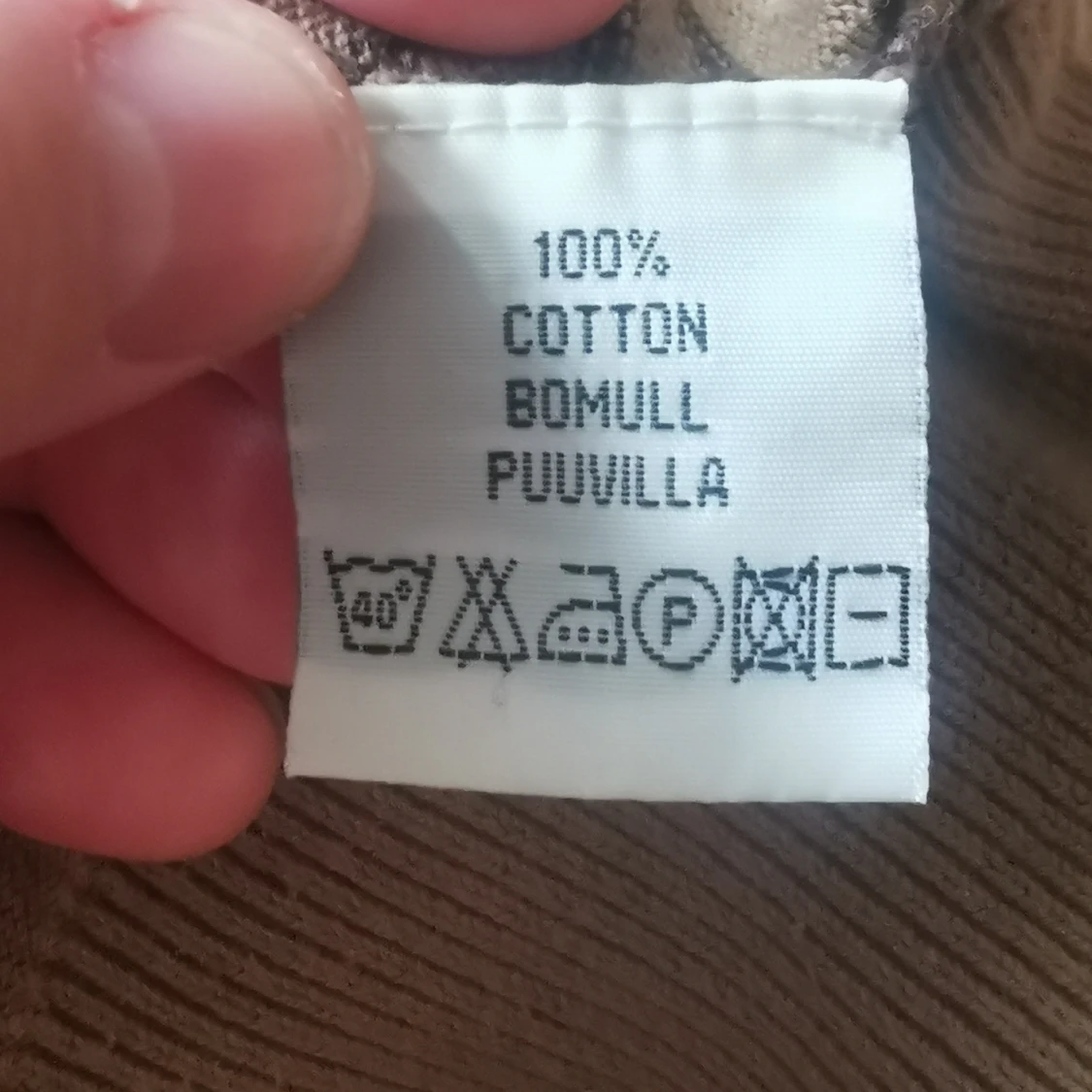 Beige och brun randig tröja Adam XL - 1