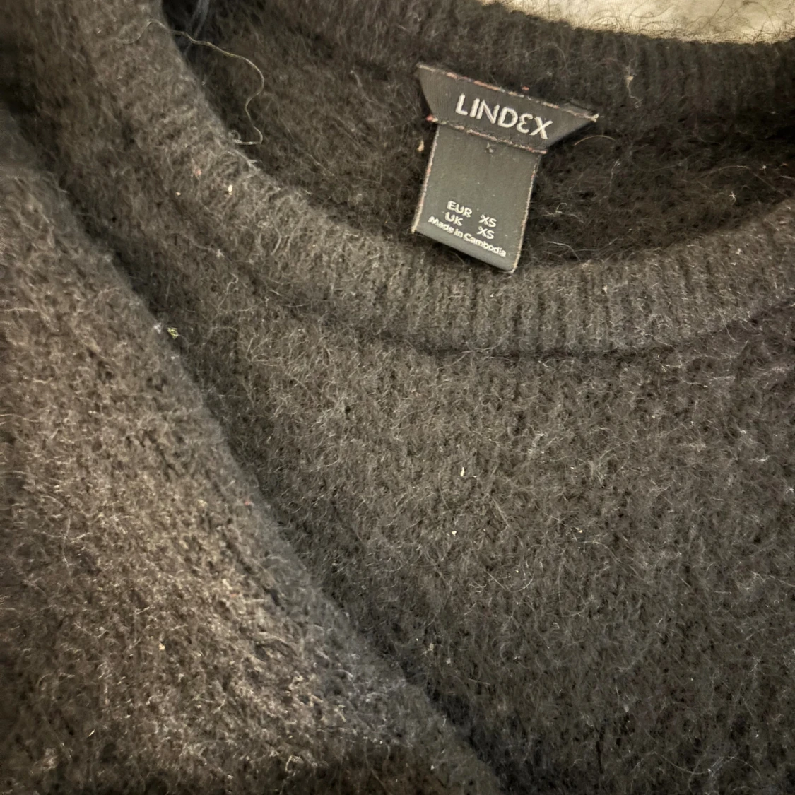 Svart stickad tröja från Lindex XS - 1