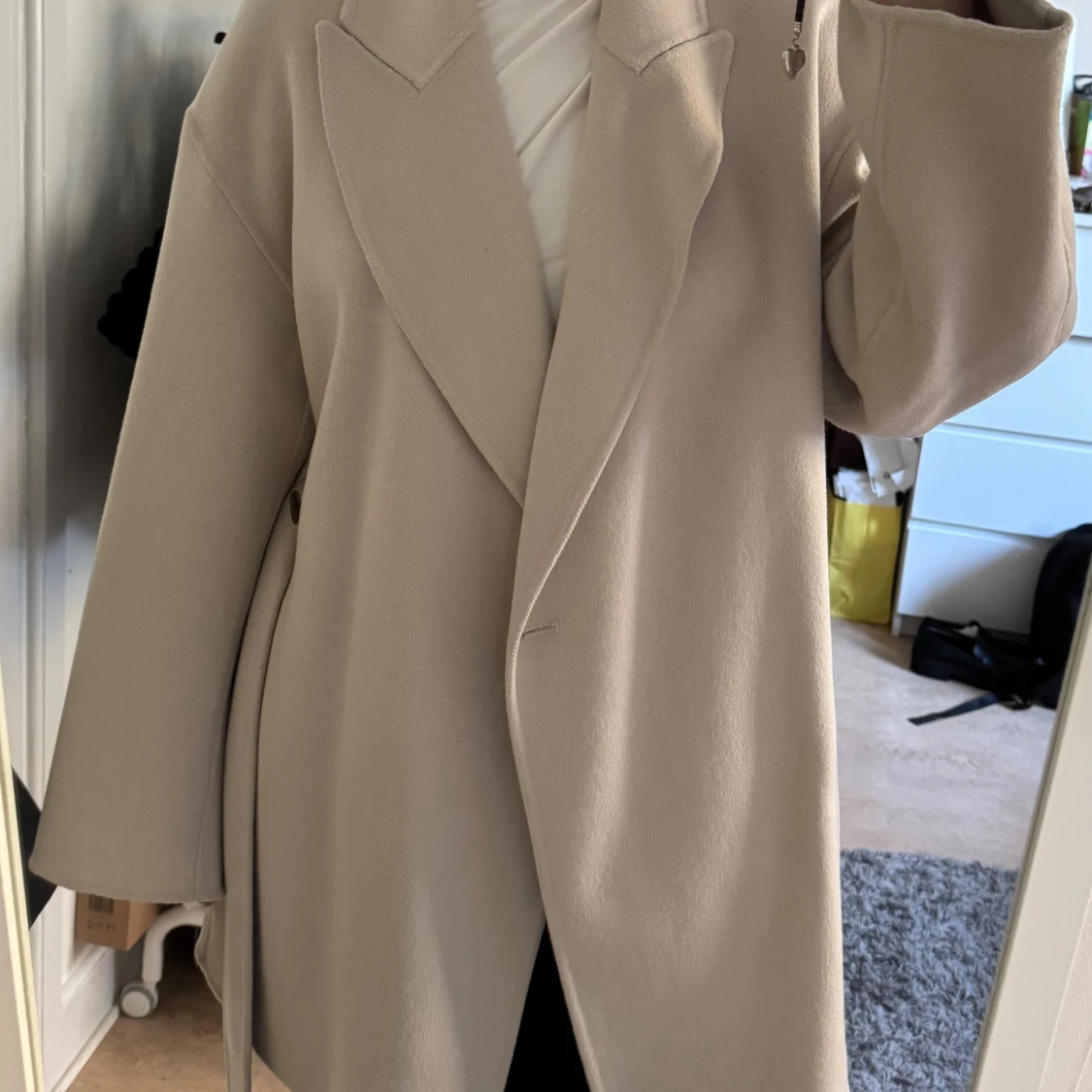 Beige ullmix kappa  - 1