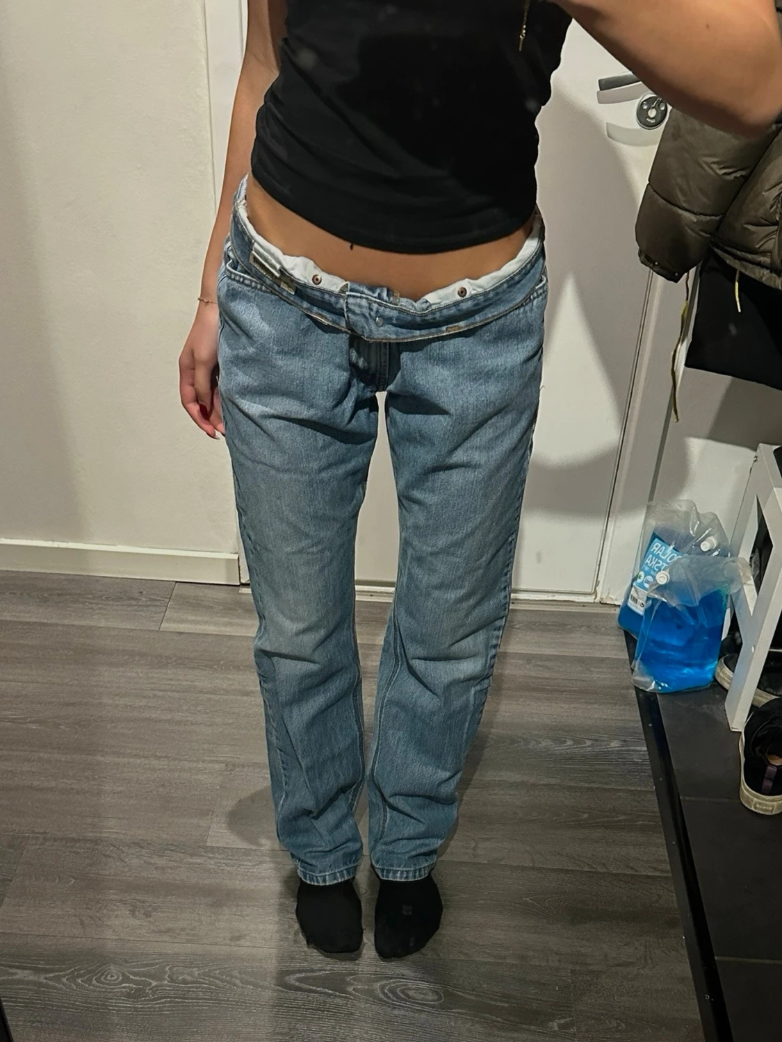 Batistini ljusblå loose fit jeans W32 L34
