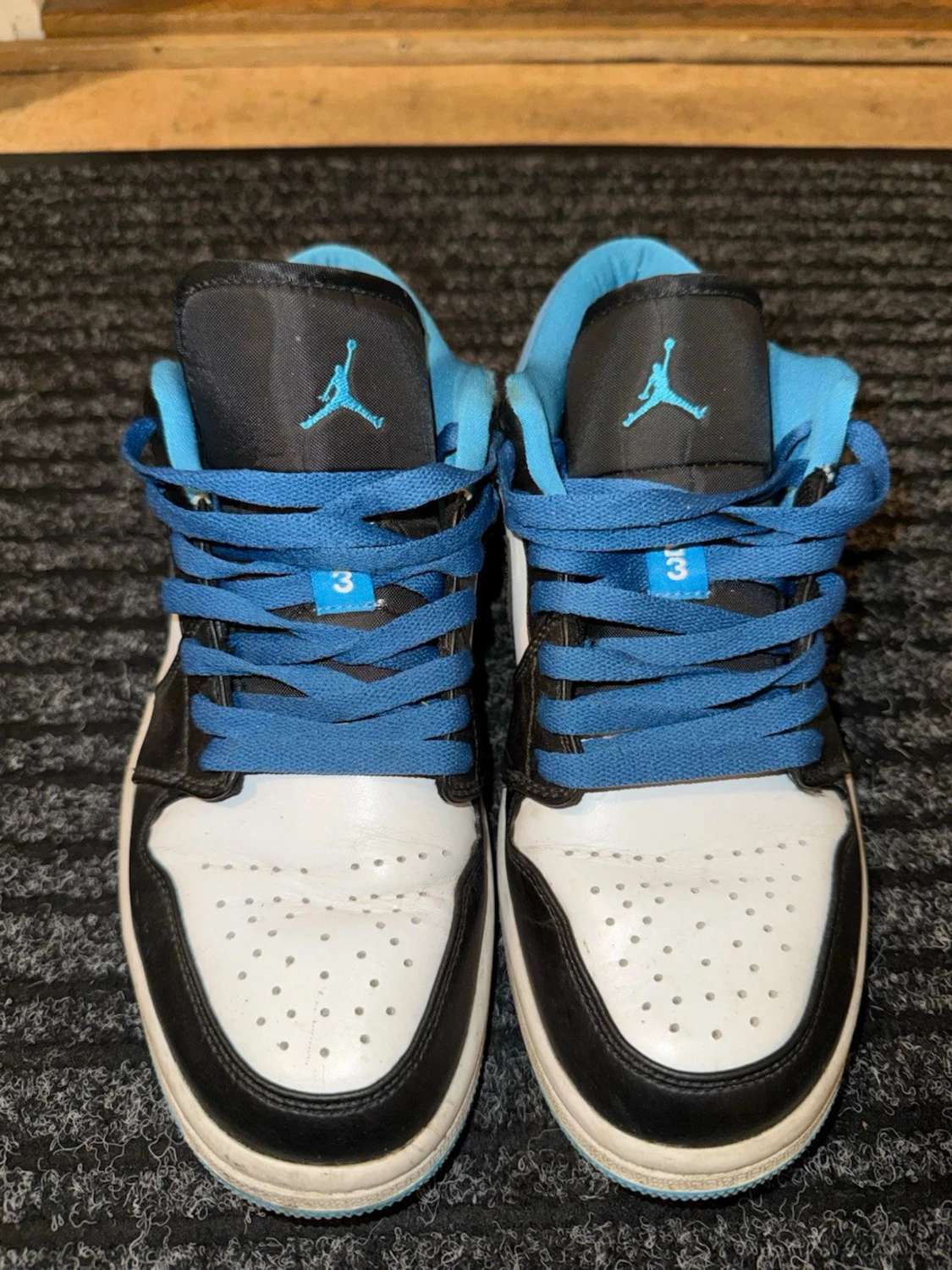 Nike Air Jordan 1 Low blå/svart/vit - 3