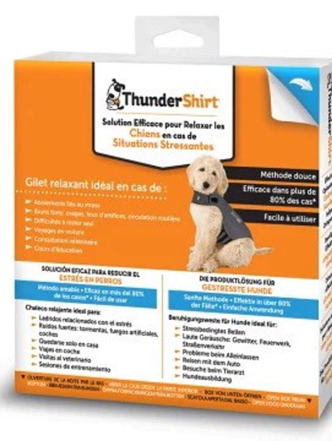 Grå ThunderShirt väst för hund