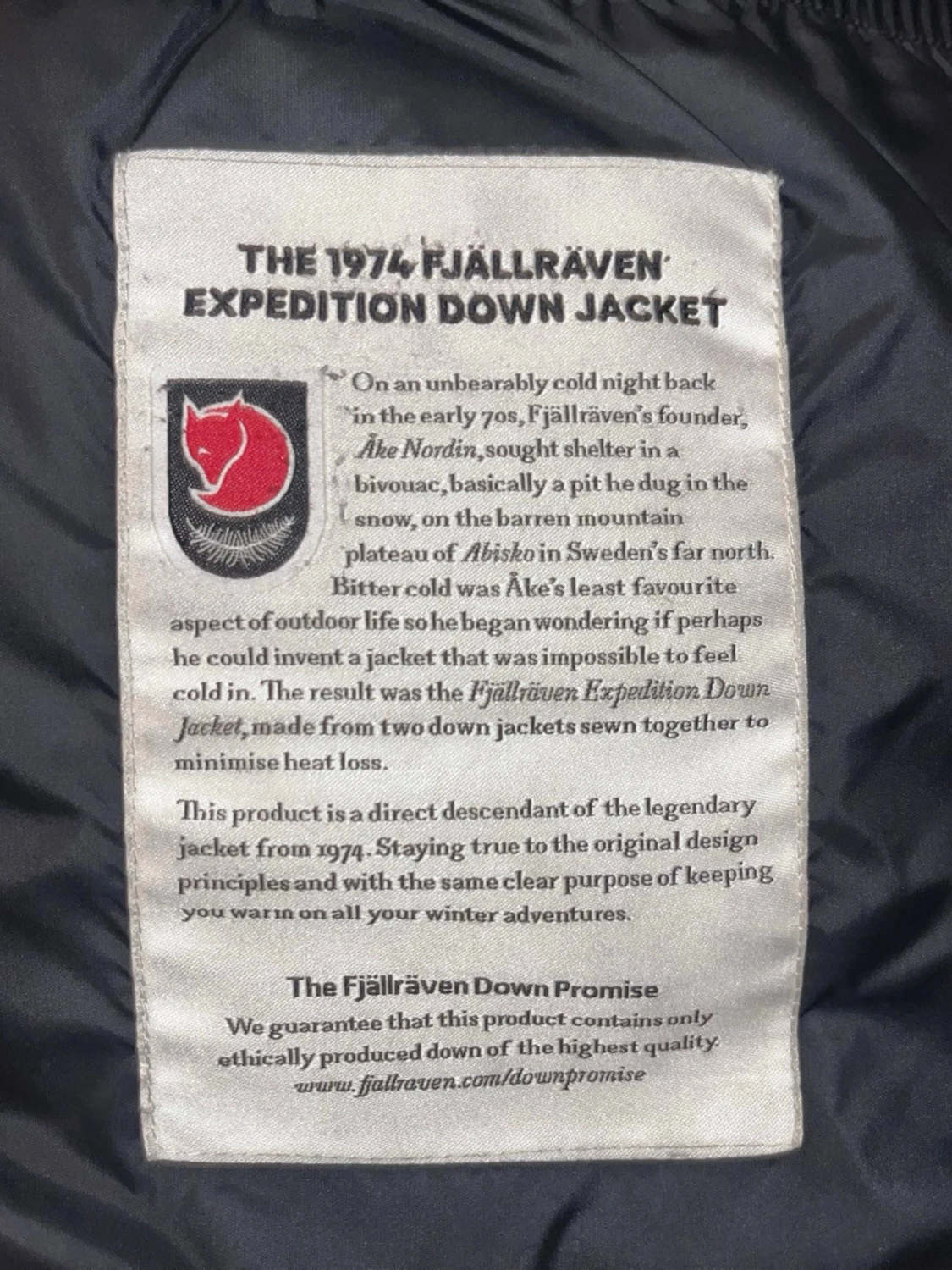 Svart Fjällräven Expedition dunjacka S - 3