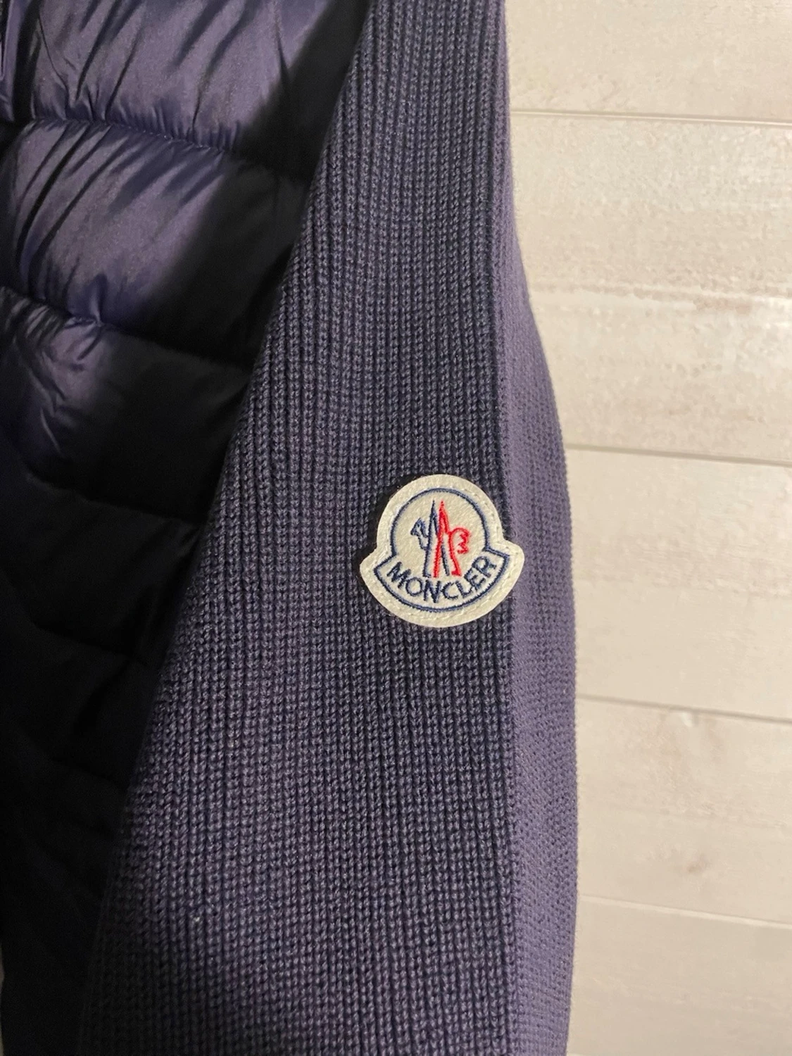 Mörkblå Moncler pufferjacka - 1