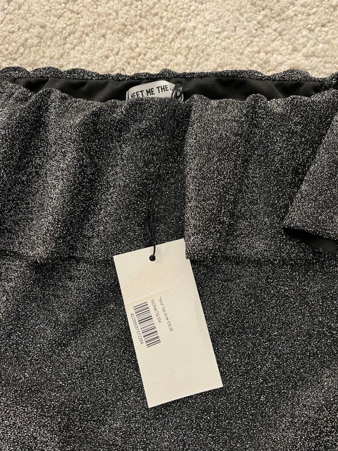 Glittrig offshoulder topp Meet Me There - 1