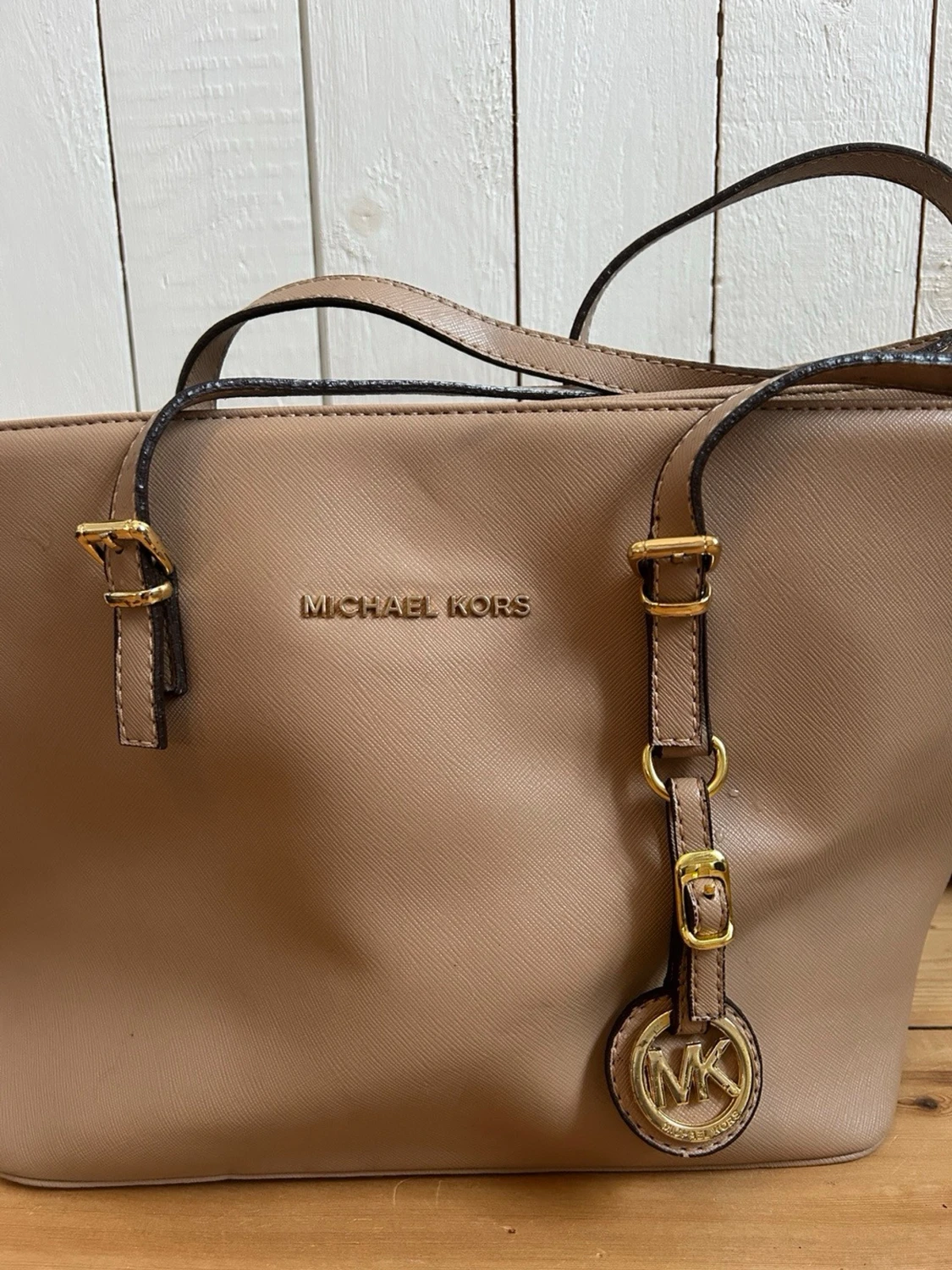 Beige handväska  - 1