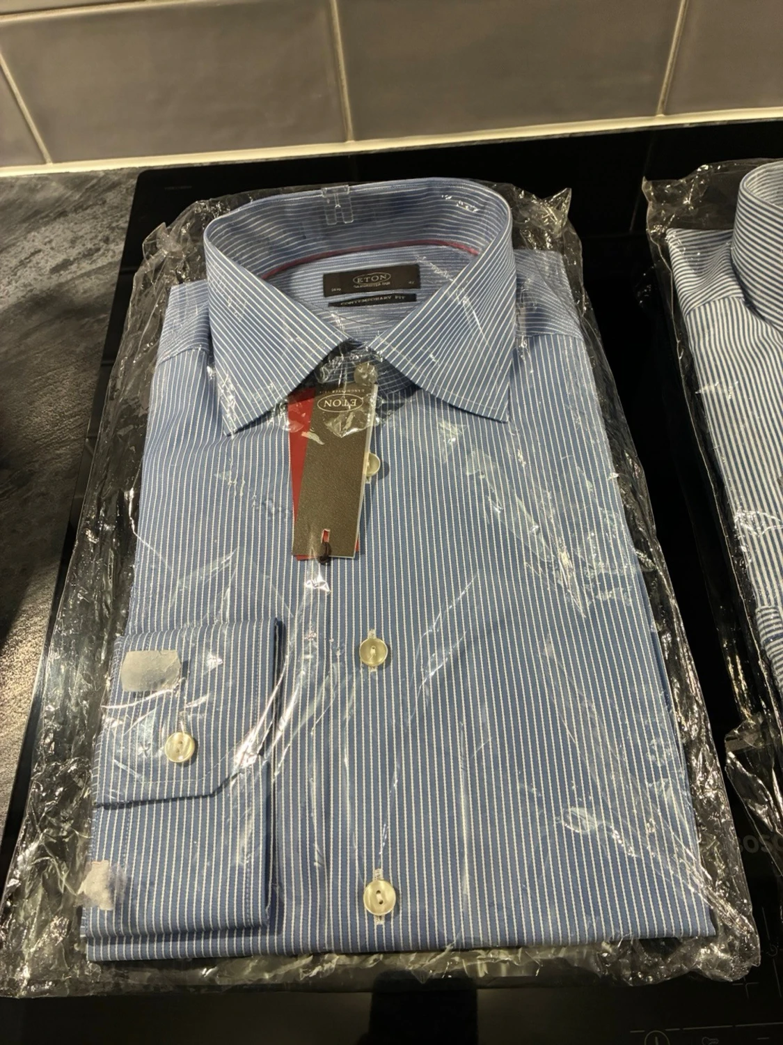 Blå-vitrandiga skjortor från Eton - 2